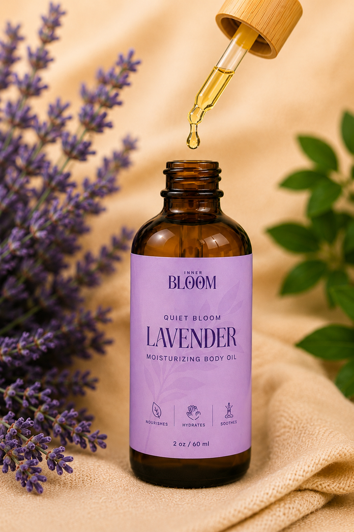 Lavender Chamomile Body Oil | Natural Nourishing Skin Oil | Inner Bloom