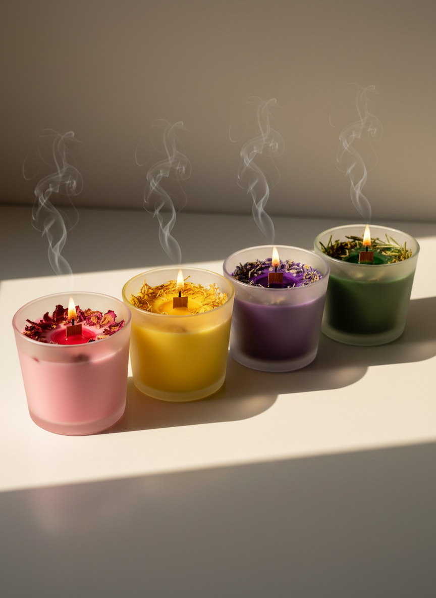 Lavender and chamomile candle - Soft Serenity