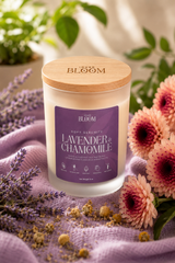 Lavender Chamomile Candle | Natural Coconut-Soy Candle for Relaxation | Inner Bloom
