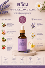 Lavender Chamomile Body Oil | Natural Nourishing Skin Oil | Inner Bloom