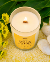 Coconut Vanilla Candle | Cozy Natural Coconut-Soy Candle | Wood Wick | Inner Bloom