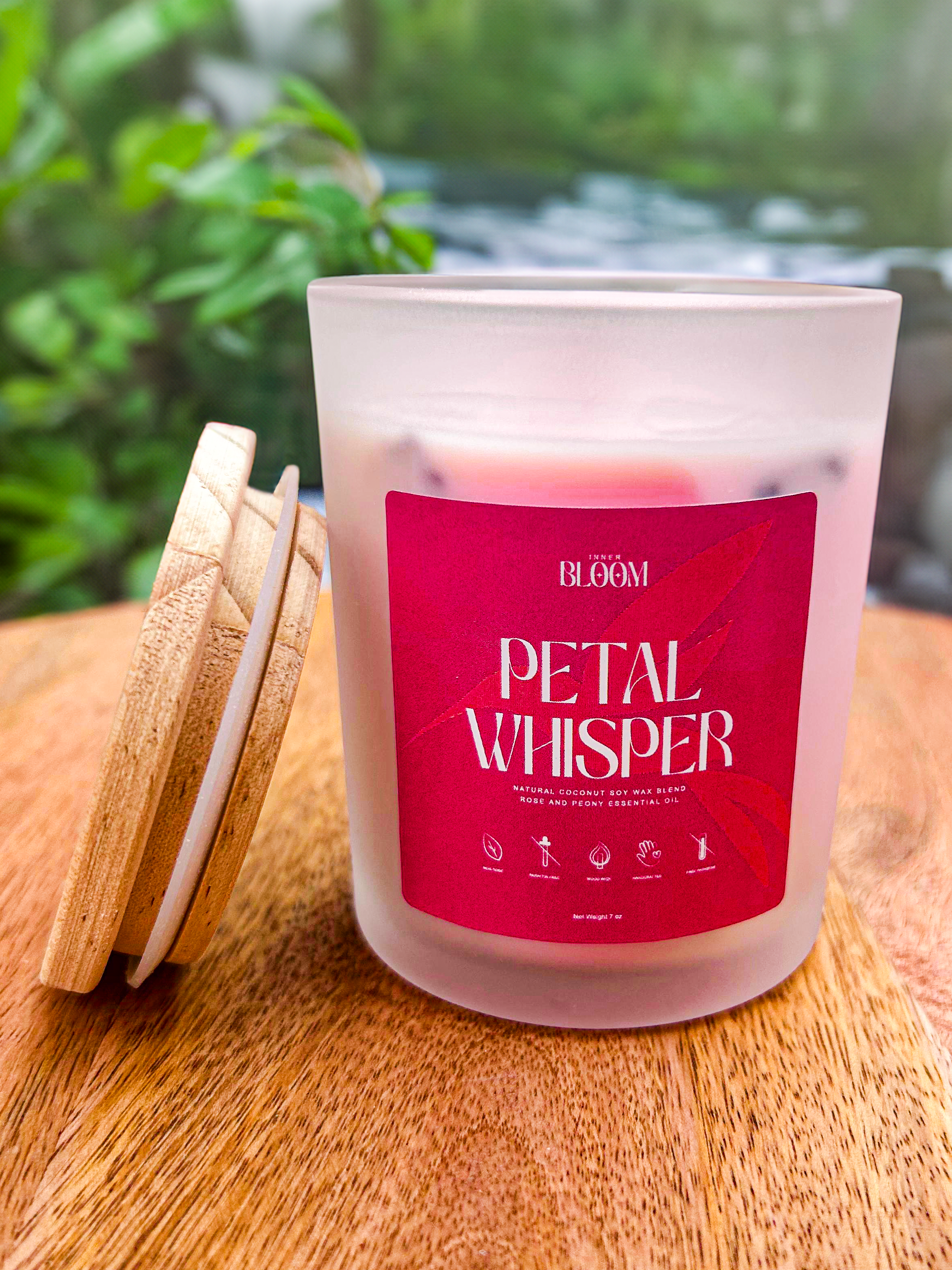 Rose and peony Candle - Petal WHISPER