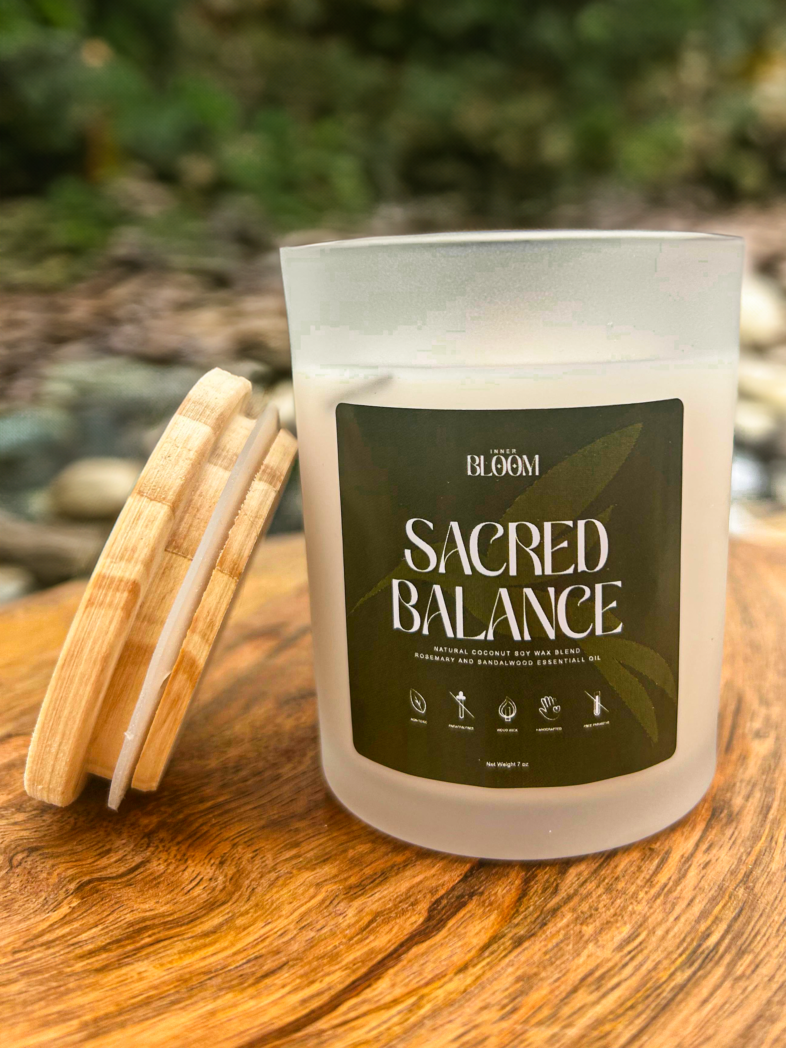 Rosemary and Sandalwood Candle - Sacred Balance