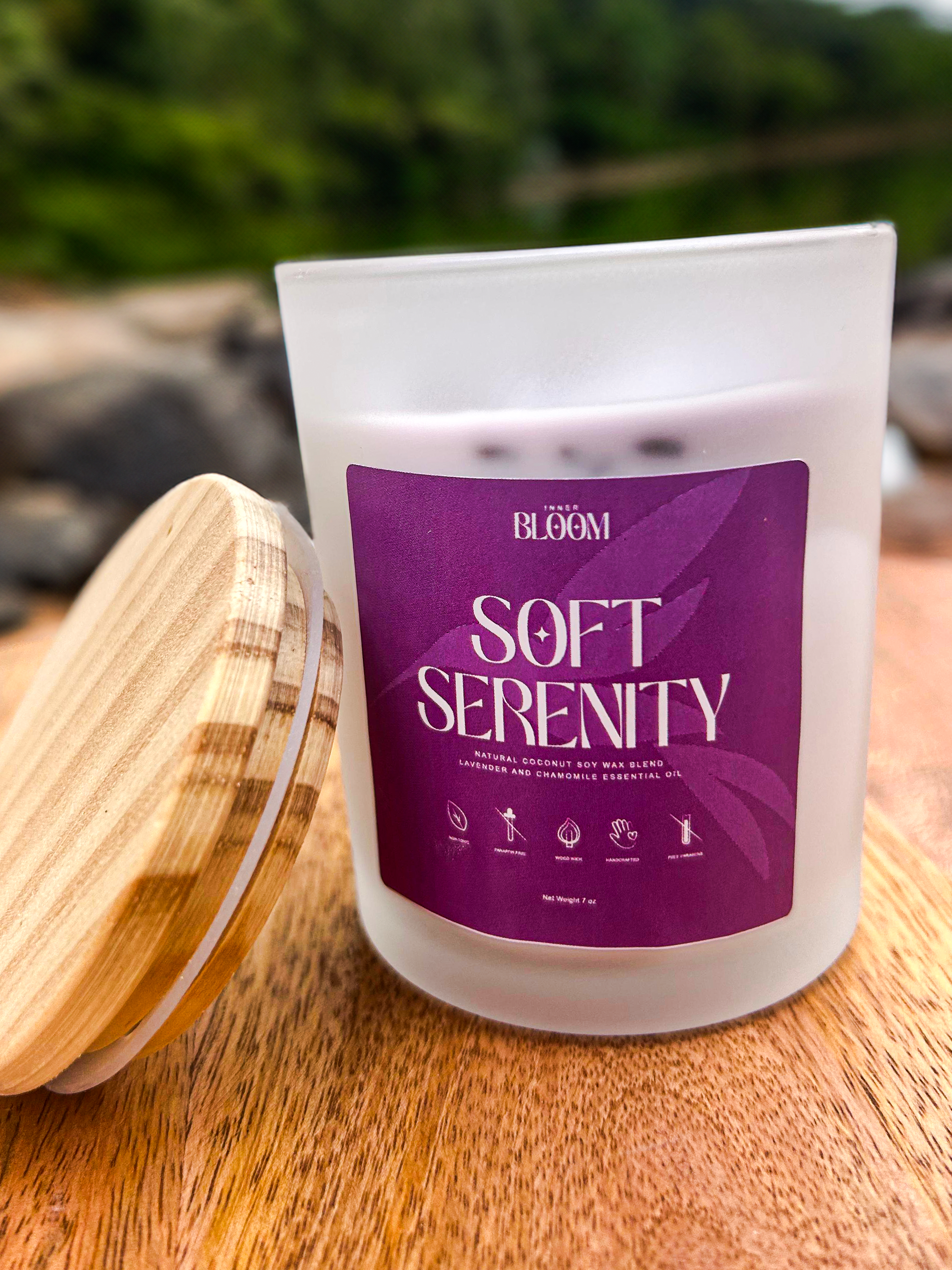 Lavender and chamomile candle - Soft Serenity